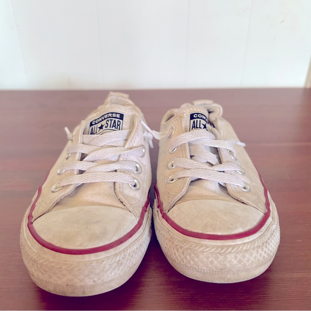 Converse Cream White Elastic Back Chuck Taylor Sneakers Women’s 7.5